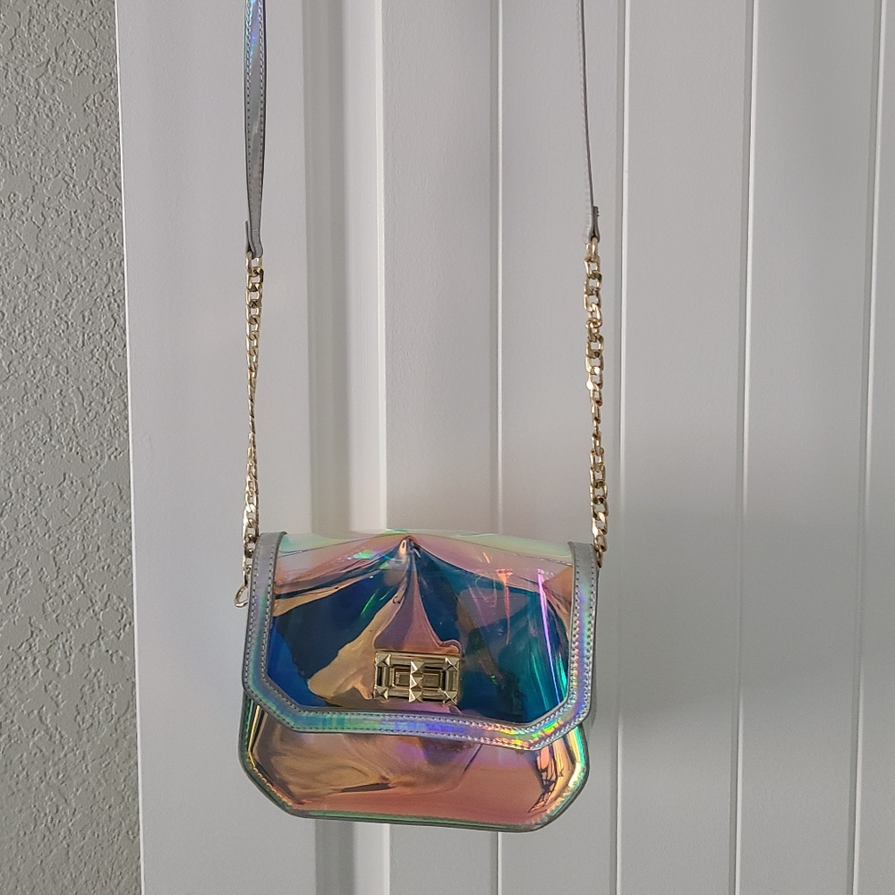 Like Dreams holographic clear purse